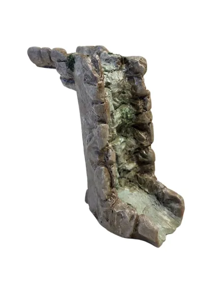 Tratto di fiume con cascata componibile in resina