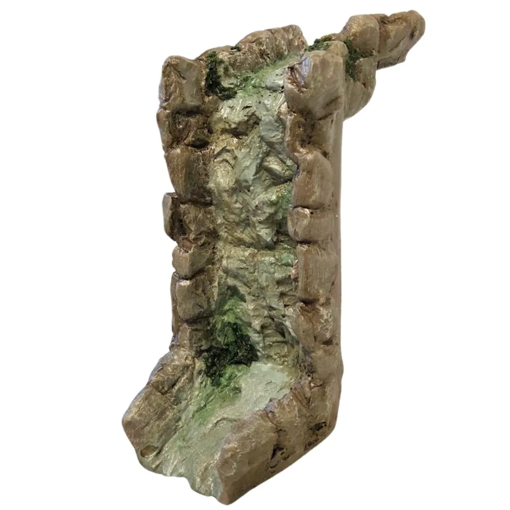 Modular river section with waterfall in resin