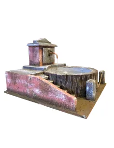 Round village square fountain for 12–15 cm nativity figures 2