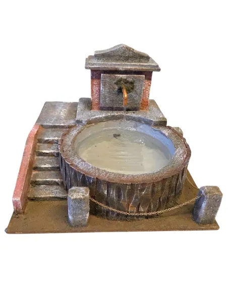 Fontana tonda da piazza  per statue da 12-15 cm