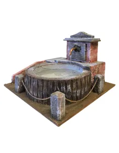 Fontana tonda da piazza  per statue da 12-15 cm