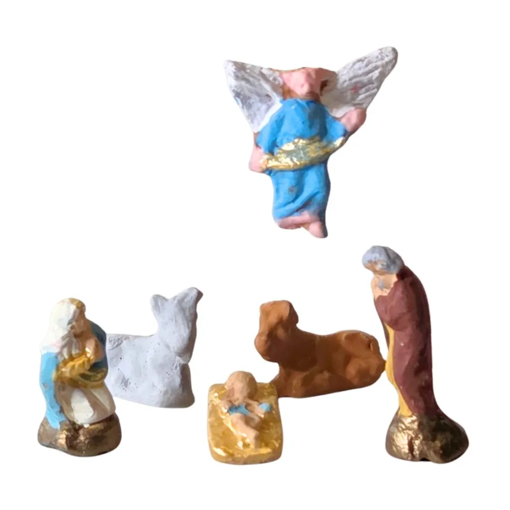 6-figure terracotta Nativity set – 1.5 cm