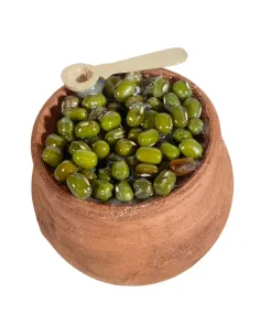 Vaso in terracotta con olive per statue da 30 cm