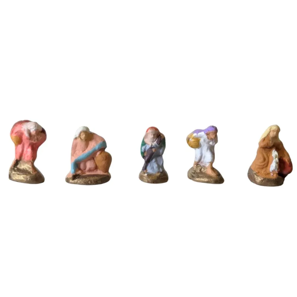 Set 5 pastori in terracotta 1,5 cm