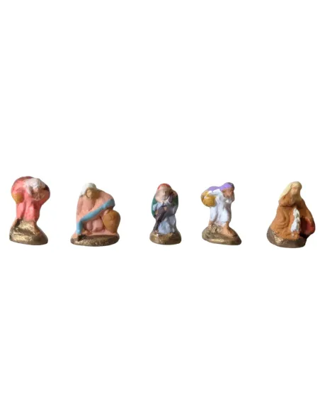 Set 5 pastori in terracotta 1,5 cm