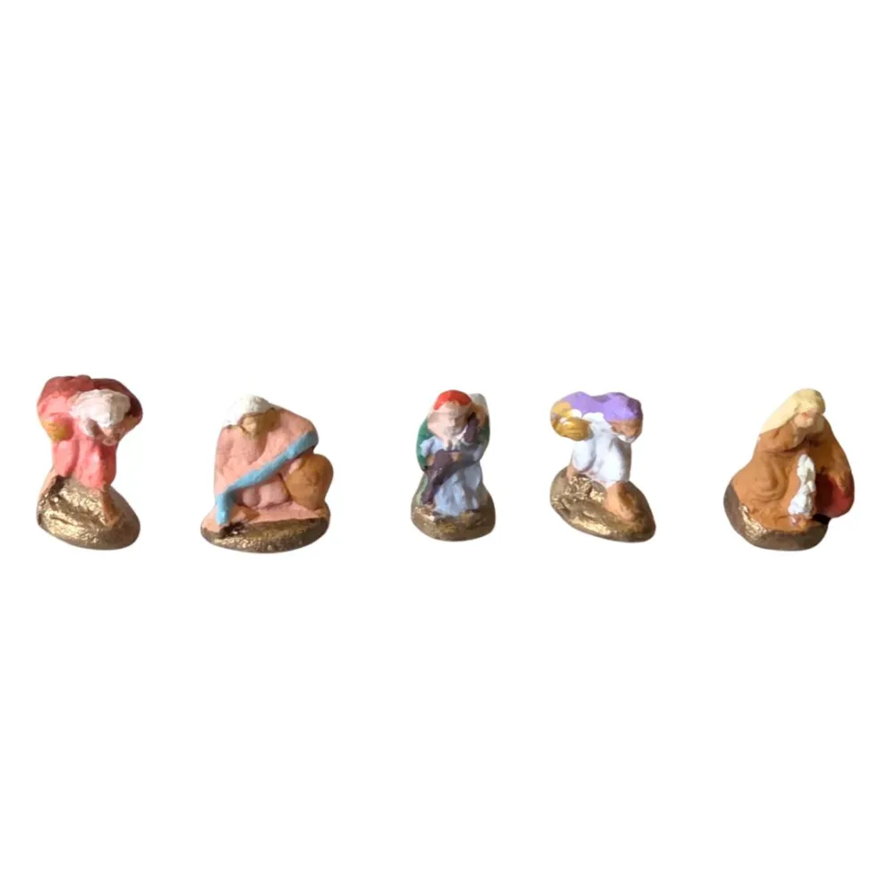 Set 5 pastori in terracotta 1,5 cm