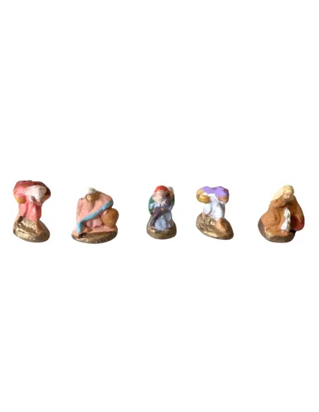 5 village figures terracotta set – 1.5 cm