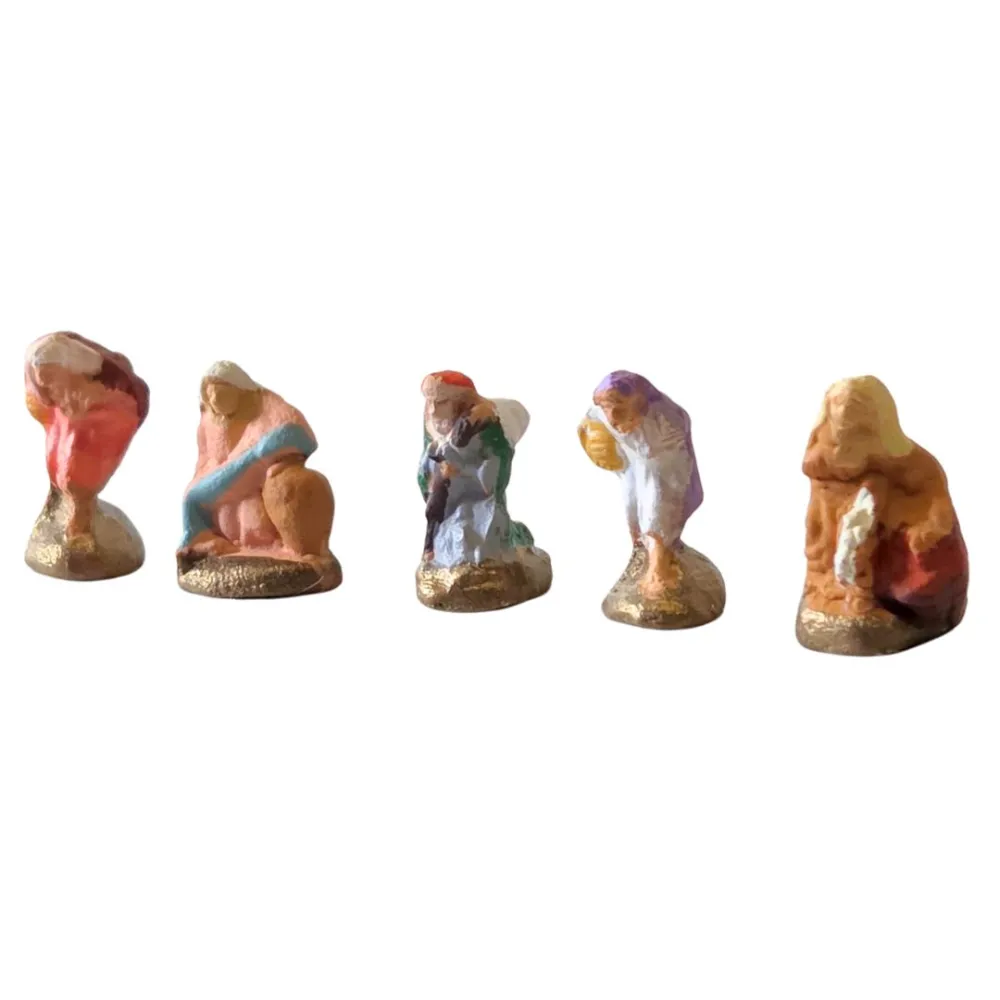 Set 5 pastori in terracotta 1,5 cm