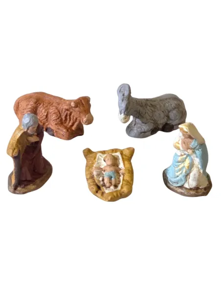 5-figure terracotta Nativity set – 3 cm