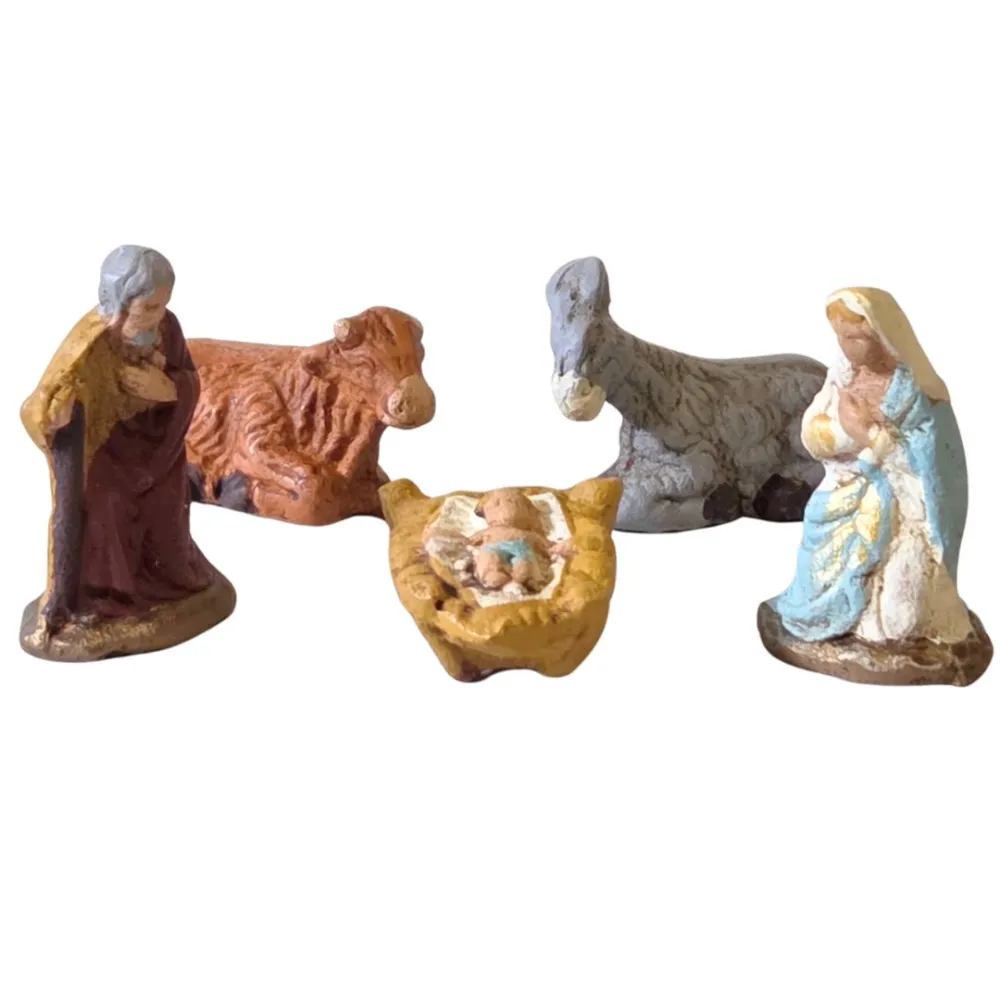 5-figure terracotta Nativity set – 3 cm