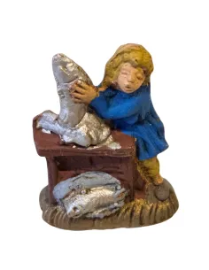 Terracotta fishmonger – 3 cm 2