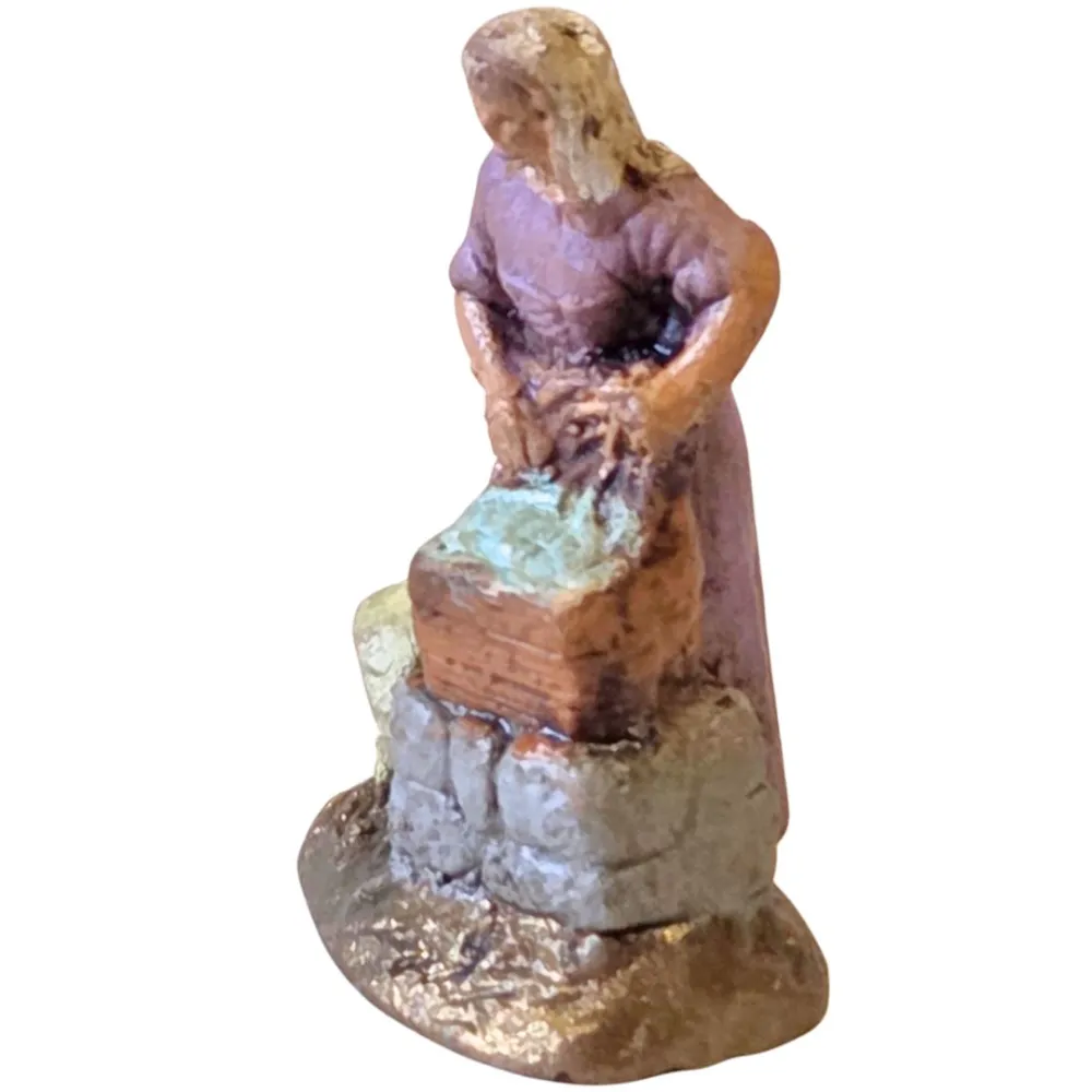 Lavandaia in terracotta 3 cm