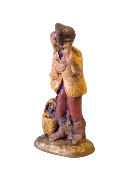 Terracotta shepherd paying homage – 3 cm