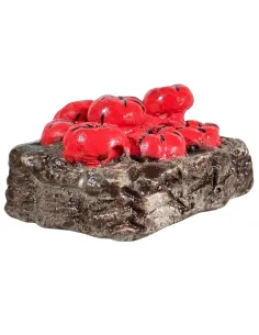 Cesto con pomodori in gesso per statue da 20 cm