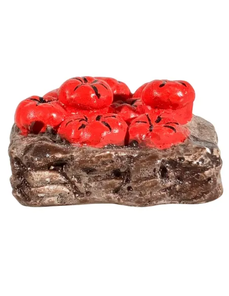 Cesto con pomodori in gesso per statue da 20 cm