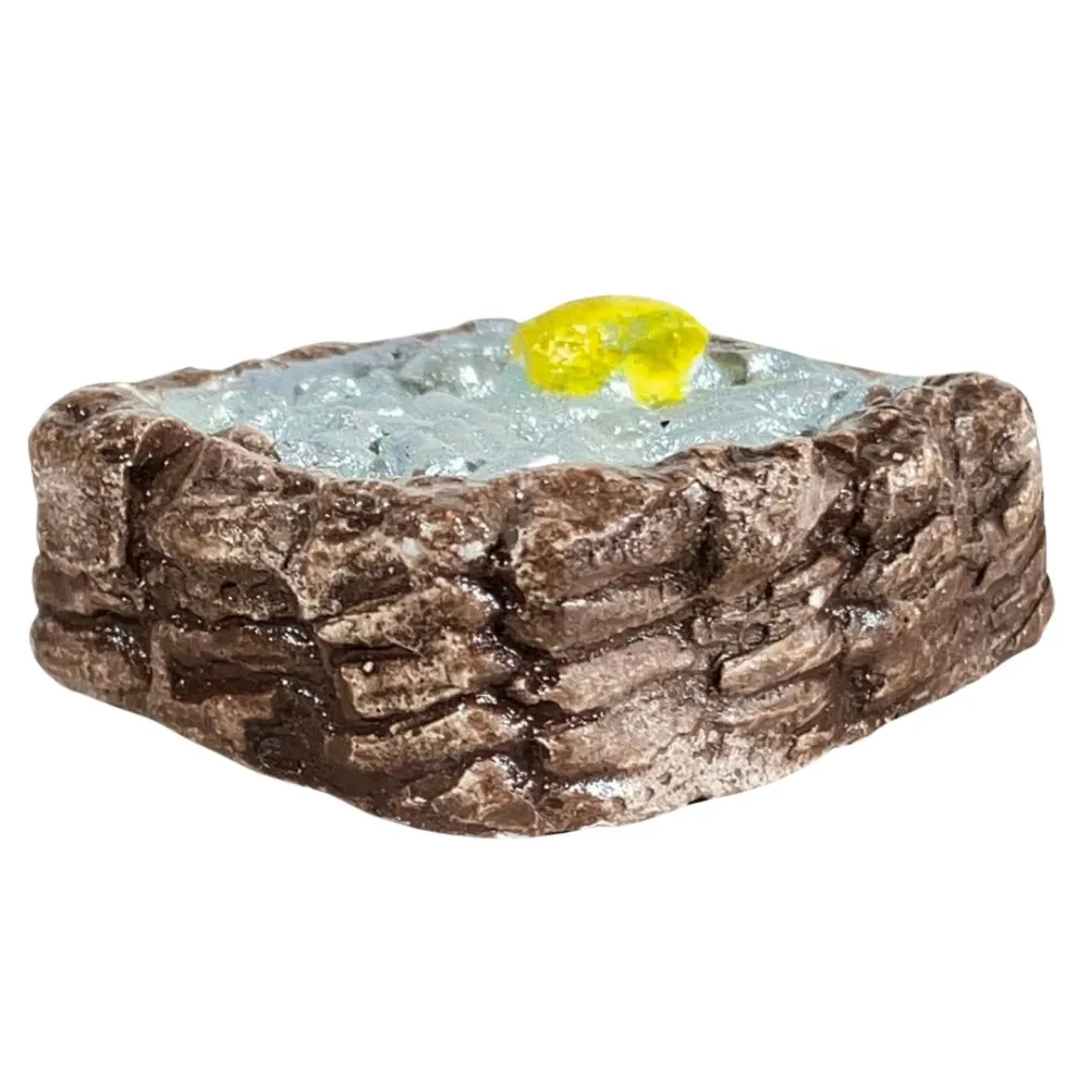Plaster Basket with Fish for 20 cm Nativity Figures