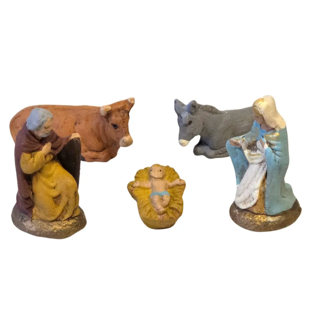 Set Natività 5 pezzi in terracotta 5 cm