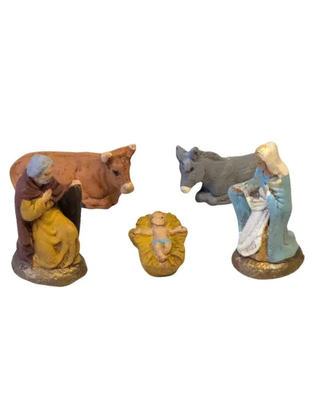 5-figure terracotta Nativity set – 5 cm