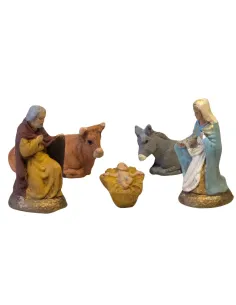 5-figure terracotta Nativity set – 5 cm