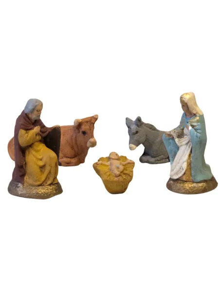 5-figure terracotta Nativity set – 5 cm