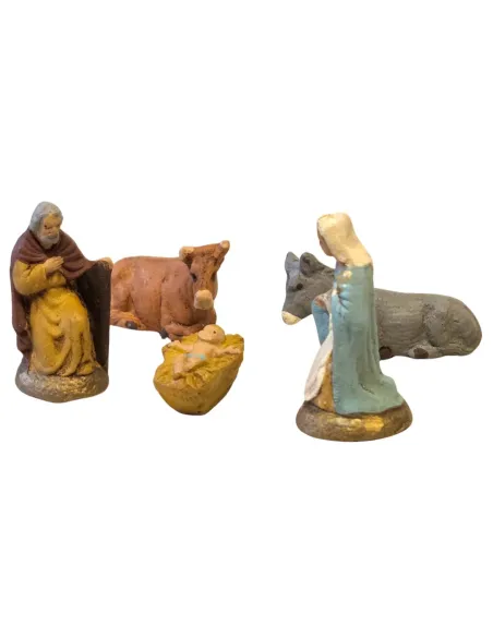 5-figure terracotta Nativity set – 5 cm