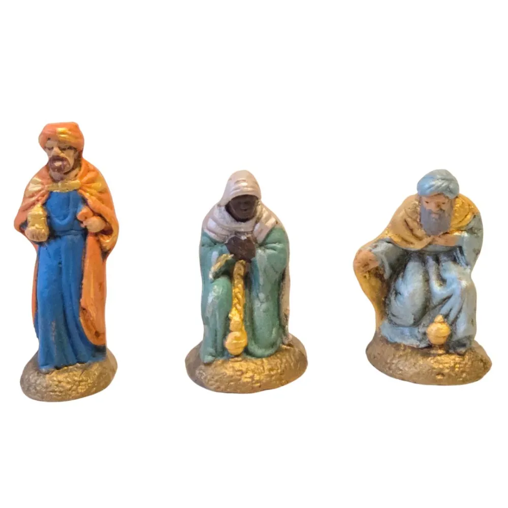 Set 3 Re Magi in terracotta 5 cm