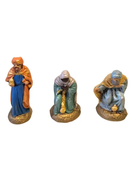 Set 3 Re Magi in terracotta 5 cm