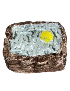 Cesto con pesci in gesso per statue da 20 cm