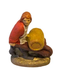 Terracotta man with wheelbarrow – 5 cm 2