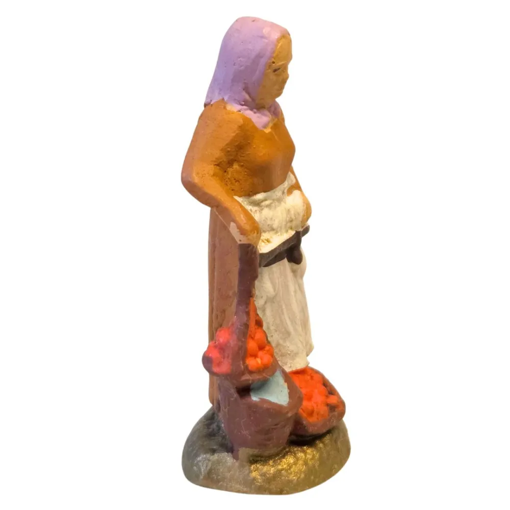 Fruttivendola in terracotta 5 cm