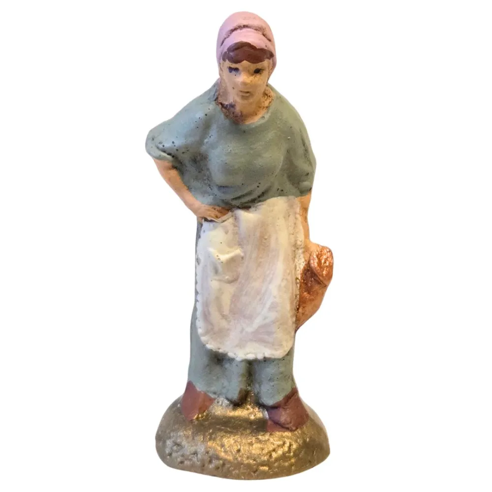 Donna con anfora in terracotta 5 cm