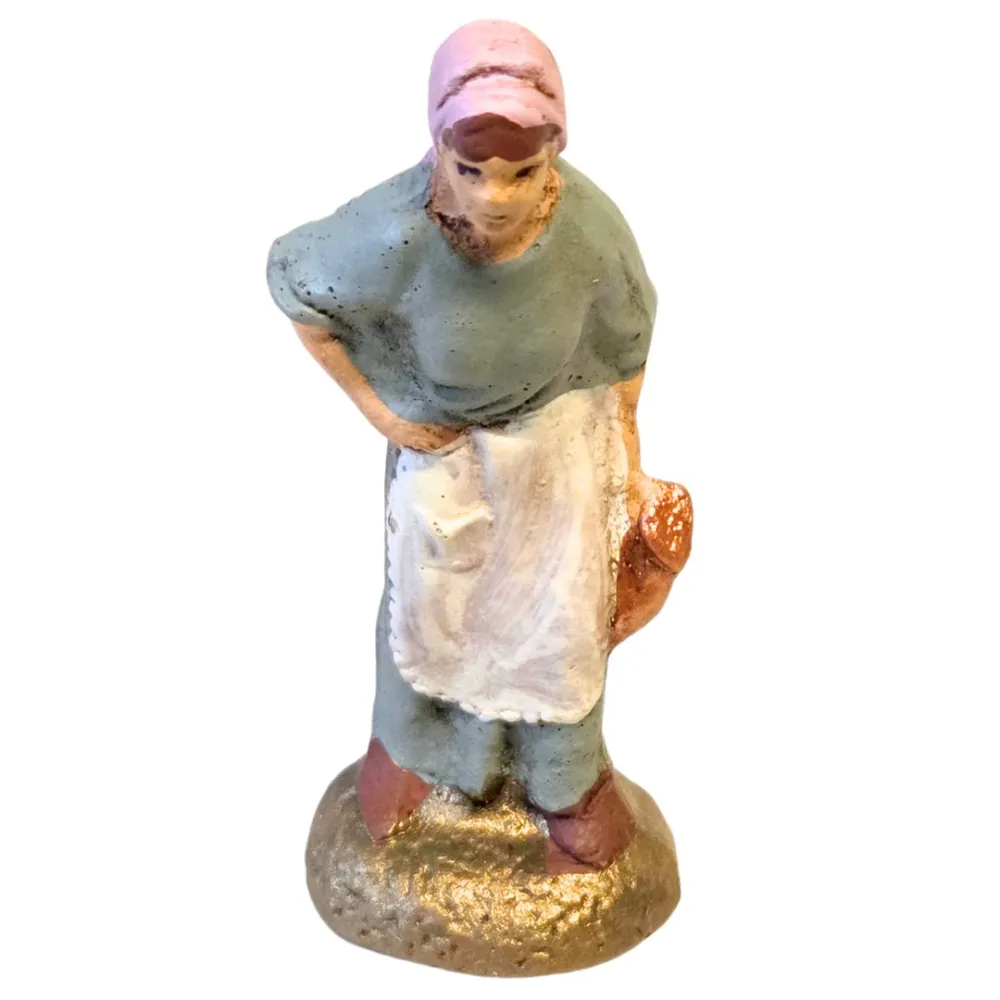 Donna con anfora in terracotta 5 cm