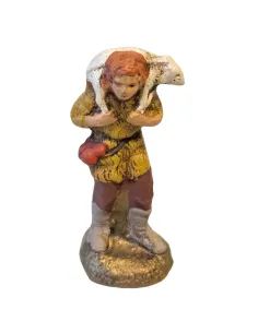 Terracotta shepherd with lamb on shoulder – 5 cm 2