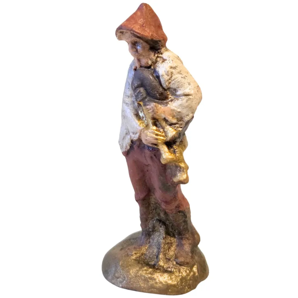 Terracotta bagpiper – 5 cm