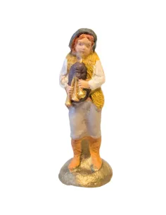 Young terracotta bagpiper – 5 cm