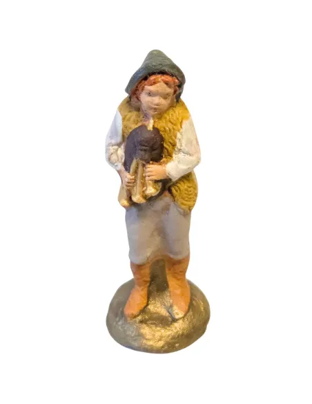 Giovane zampognaro in terracotta 5 cm