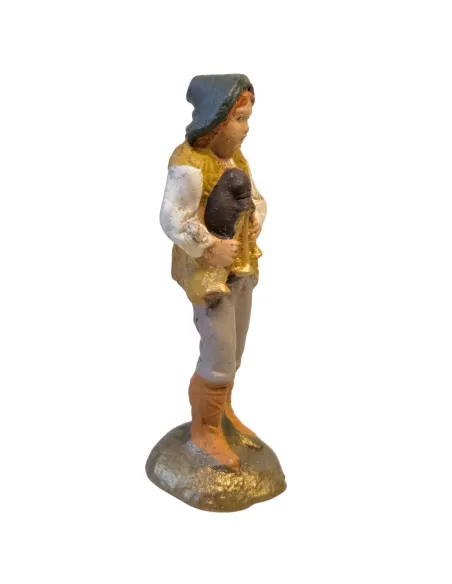 Young terracotta bagpiper – 5 cm