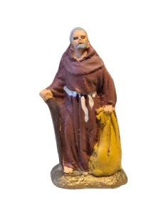 Frate francescano in terracotta 5 cm