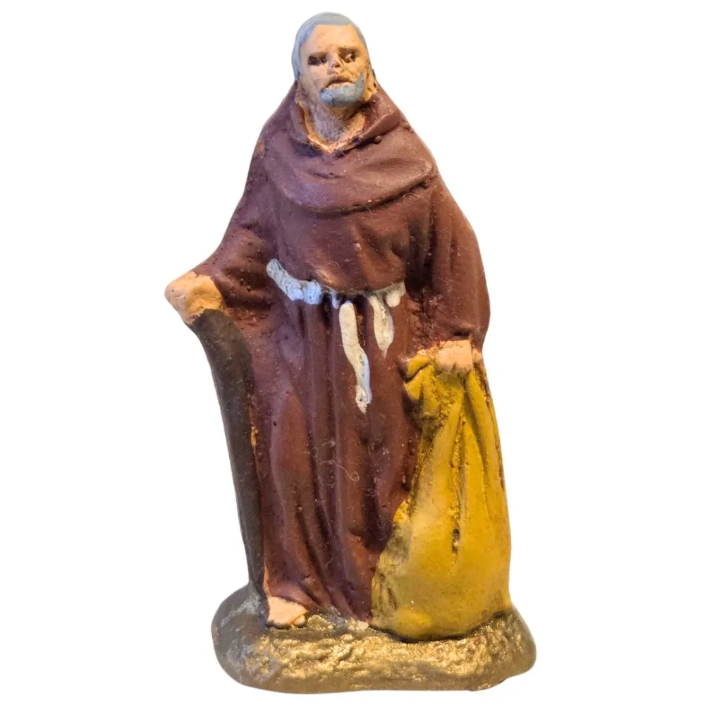 Terracotta Franciscan friar – 5 cm