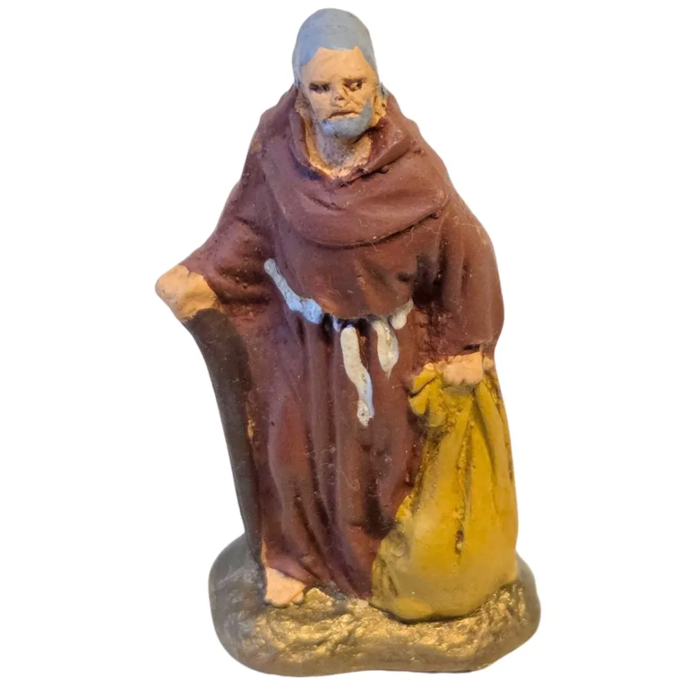 Terracotta Franciscan friar – 5 cm
