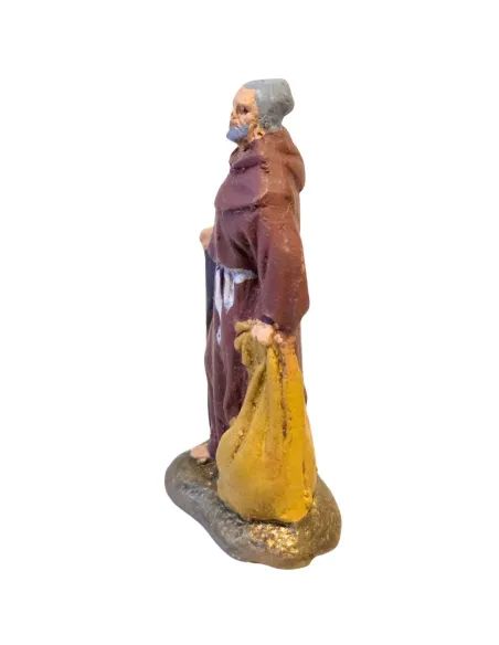 Frate francescano in terracotta 5 cm