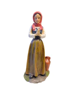 Resin woman paying homage – 30 cm