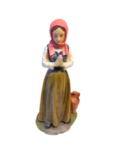Donna omaggiante in resina 30 cm 2