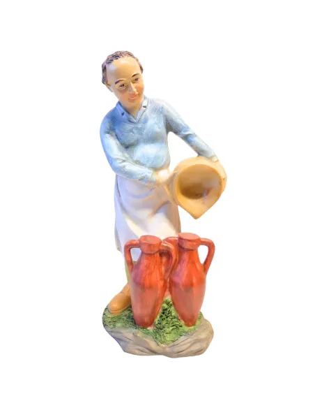 Resin man with amphorae – 30 cm