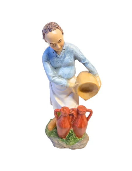 Resin man with amphorae – 30 cm