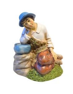 Resin resting shepherd – 30 cm