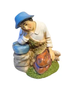 Resin resting shepherd – 30 cm 2