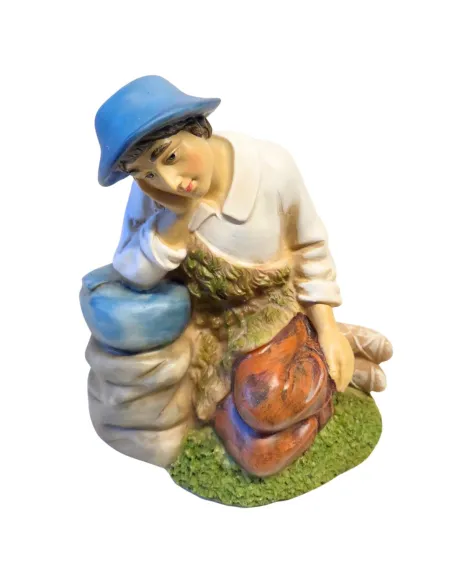 Resin resting shepherd – 30 cm