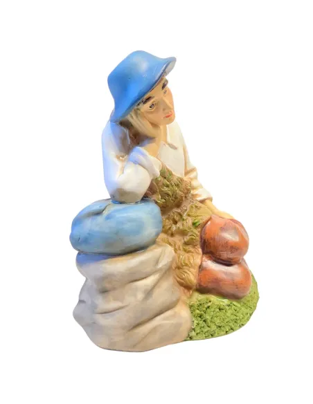 Resin resting shepherd – 30 cm