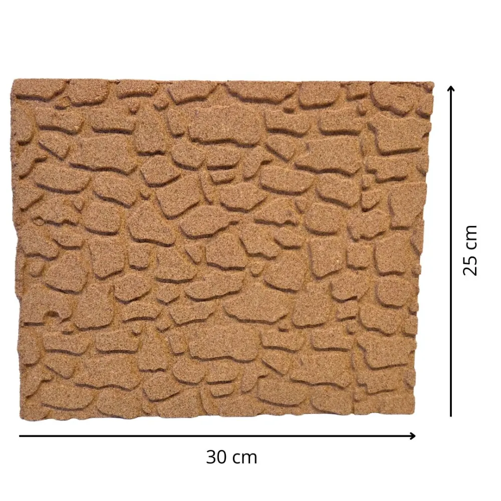 Large stone-effect cork panel – 30×25 cm